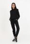 Moschino Zwarte katoenen modale broek met elastische tailleband en logo-details Black Dames - Thumbnail 2