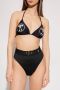Moschino Swimsuit top with logo Zwart Dames - Thumbnail 3