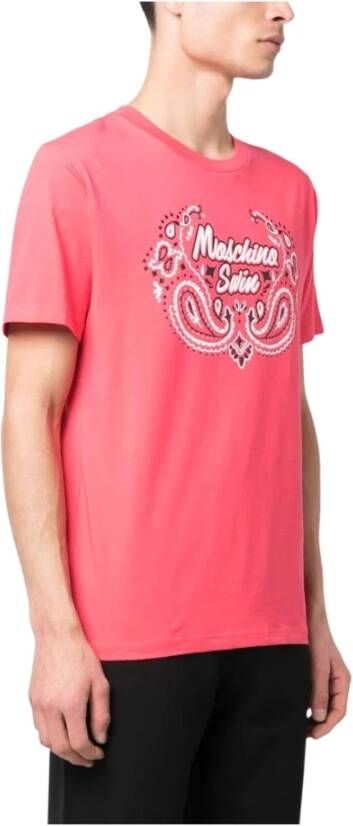 Moschino T-shirt Roze Heren