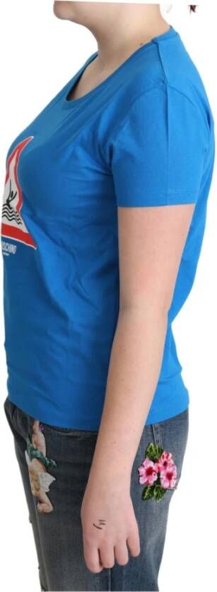 Moschino T-Shirts Blauw Dames