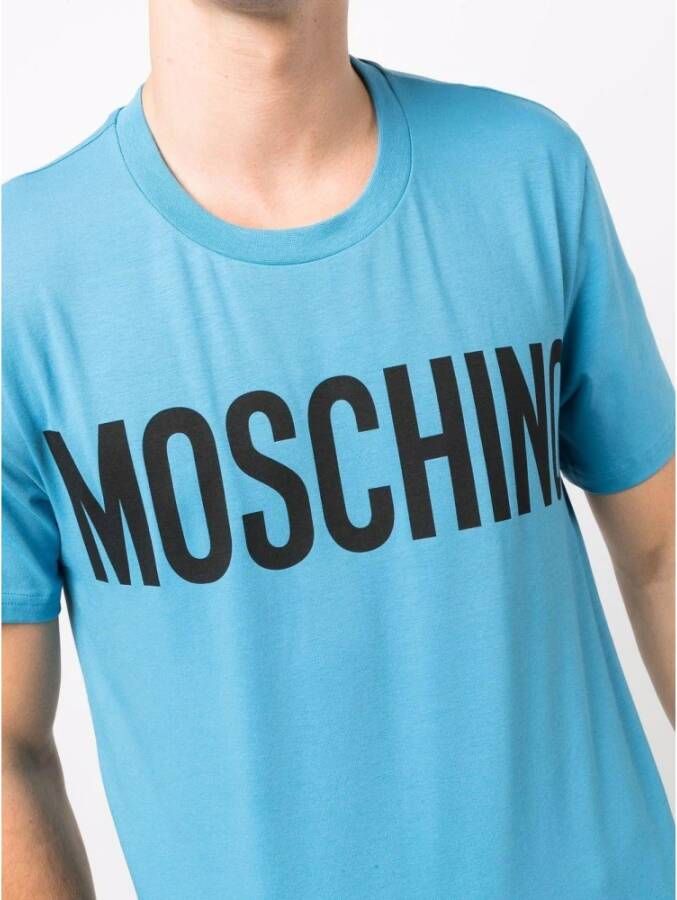 Moschino T-Shirts Blauw Heren