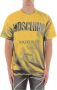 Moschino Donkergele Trompe LOeil T-Shirt Yellow Heren - Thumbnail 2