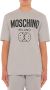 Moschino Double Smiley T-Shirt Grijs Gray Heren - Thumbnail 3