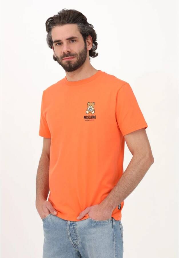 Moschino T-shirt Oranje Heren