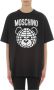 Moschino Zwart World Teddy Crewneck T-Shirt Black Dames - Thumbnail 2