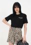 Love Moschino Shorts met dierenprint en elastische taille Multicolor Dames - Thumbnail 5
