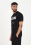 Moschino Zwart Casual T-shirt met Maxi Logo Print Black Heren - Thumbnail 2