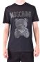 Moschino Stijlvol Heren T-Shirt voor Casual Gelegenheden Black Heren - Thumbnail 3