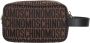 Moschino Bruine Logo Patroon Clutch voor Brown - Thumbnail 4