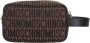 Moschino Bruine Logo Patroon Clutch voor Heren Brown Heren - Thumbnail 4