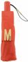 Moschino Rode Logo Print Paraplu Rood Dames - Thumbnail 4
