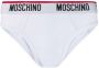 Moschino Witte Stretch Katoenen Logo Tailleband Slipjes White Heren - Thumbnail 2