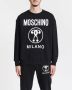 Moschino Zwarte Heren Sweatshirt met Dubbel Vraagteken Print Black Heren - Thumbnail 2