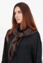 Moschino Luxe Bruine Zijden Sjaal voor Vrouwen Brown Dames - Thumbnail 2