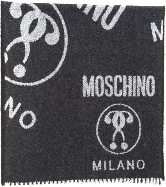 Moschino Wintersjaal Zwart Heren