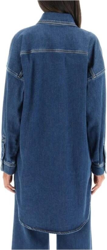 Moschino Women's Shirt Blauw Dames