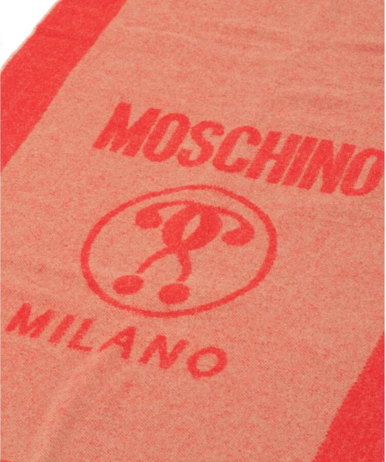 Moschino Wool scarf Rood Dames