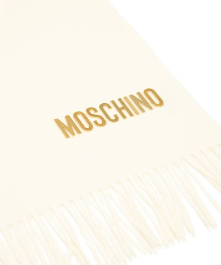 Moschino Wool scarf Wit Dames