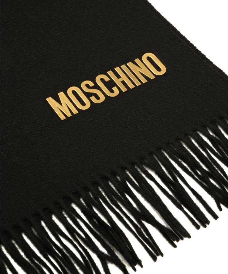 Moschino Wool scarf Zwart Dames