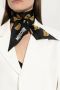 Moschino Zijden sjaal met logo Black Unisex - Thumbnail 2