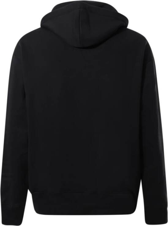 Moschino Zwarte hoodie met logo print Black Heren