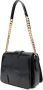 Moschino Zwarte Logo-Print Leren Tote Tas Zwart Dames - Thumbnail 2