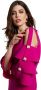 Moskada Elegante Dagjurk met Transparante Details en Gerimpelde Mouwen Purple Dames - Thumbnail 2