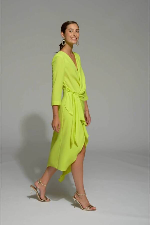 Moskada Elegante Limegroene Midi Jurk Groen Dames