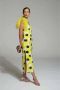 Moskada Gele polkadot veren jurk Yellow Dames - Thumbnail 2