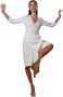 Moskada Gouden franjekleed 46 White Dames - Thumbnail 2