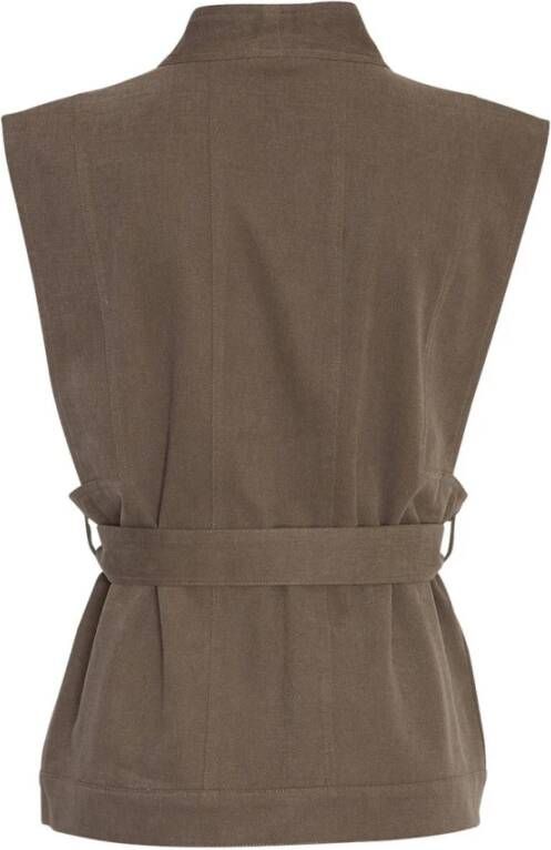 moss copenhagen Gilet Bruin Dames
