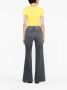 Mother Zwarte Denim Jeans Flared Hem Black Dames - Thumbnail 2