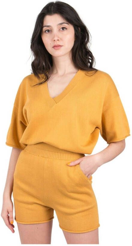 Mother V-neck Knitwear 8436-1064 Oranje Dames