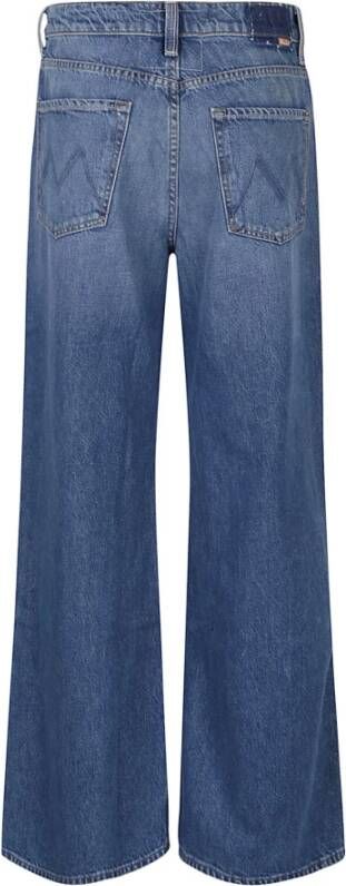 Mother Wide Jeans Blauw Dames