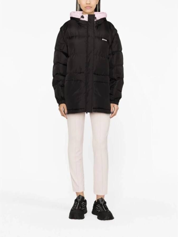 Msgm Down Jackets Zwart Dames