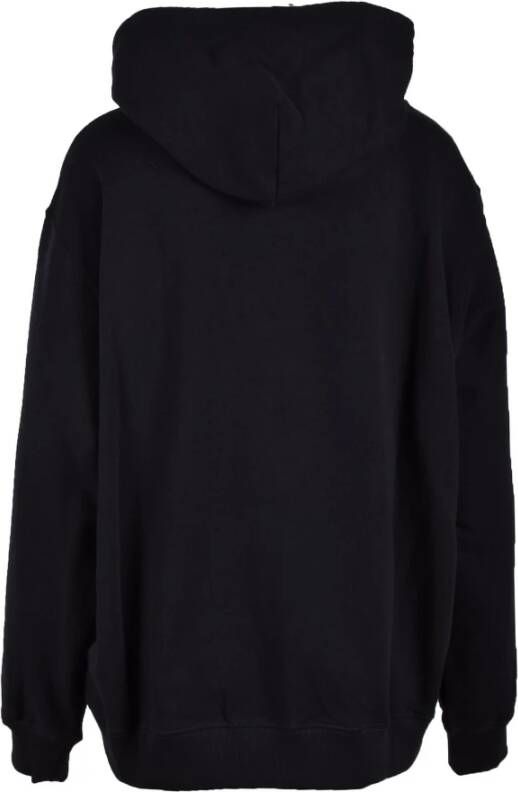 Msgm Oranje Sweatshirt voor Vrouwen Zwart Dames