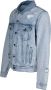 Msgm Vernietigde Denim Jack Marmer Effect Blue Heren - Thumbnail 2
