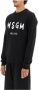 Msgm Zwarte Sweatshirt Elegantie Ronde hals Lange mouwen Black Heren - Thumbnail 2
