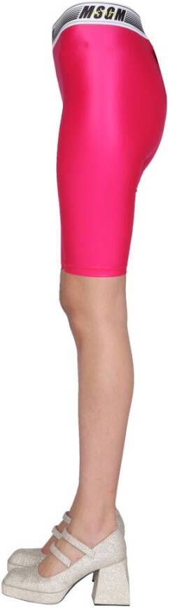 Msgm Actieve fietser Bermuda Roze Dames