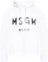 Msgm Logo hoodie White Heren - Thumbnail 3