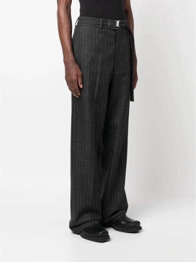 Msgm Straight Trousers Zwart Heren