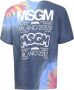 Msgm T-shirts Blauw Heren - Thumbnail 2