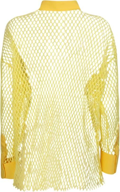 Msgm Gele lange mouwen shirt voor vrouwen Geel Dames