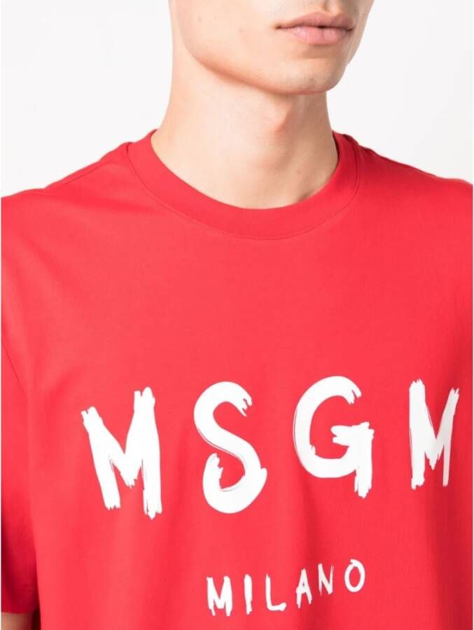 Msgm T-Shirts Rood Heren