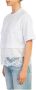 Msgm Moderne Twist T-Shirt White Dames - Thumbnail 2