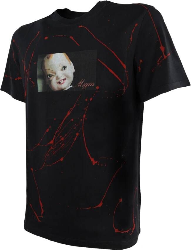 Msgm T-Shirts Zwart Heren