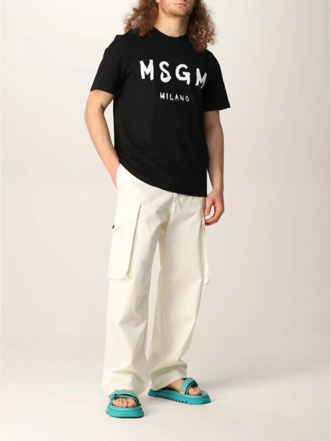 Msgm T-shirts Zwart Heren