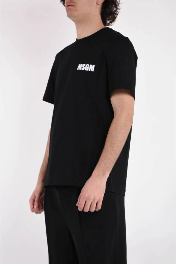 Msgm T-shirts Zwart Heren
