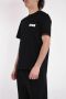 Msgm Zwart Impact Logo Jersey T-shirt Black Heren - Thumbnail 2