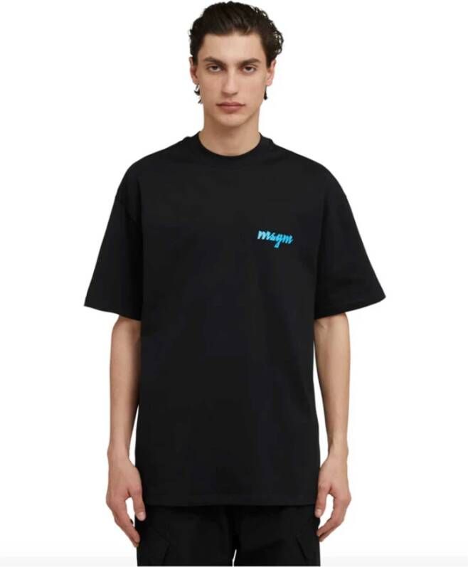 Msgm T-Shirts Zwart Heren